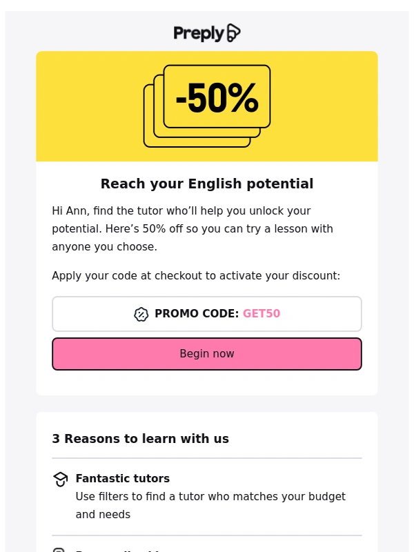 Preply - Reach your potential with the right tutor