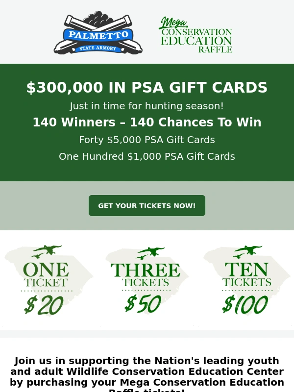 Palmetto State Armory - Just In Time For Hunting Season! | 140 Chances To Win PSA Gift Cards!