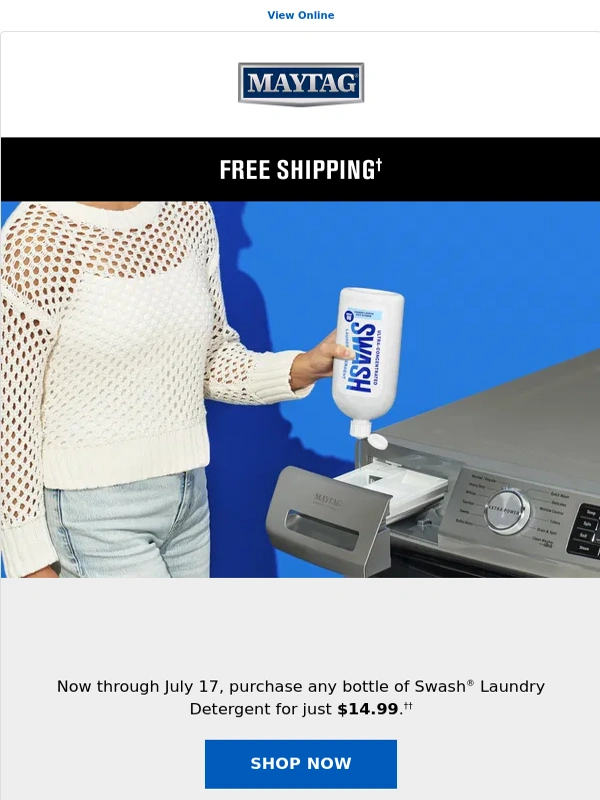 Maytag - Two days only: Swash® Laundry Detergent for just $14.99