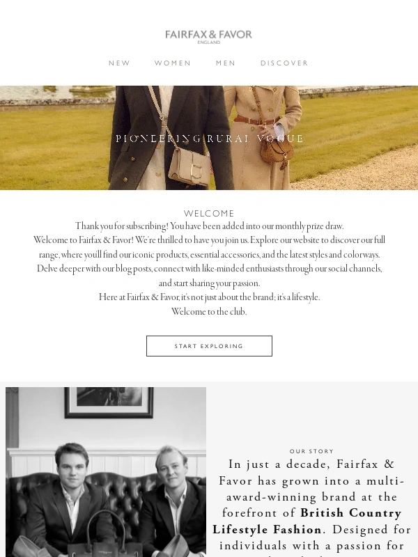 Fairfax and Favor - Welcome!