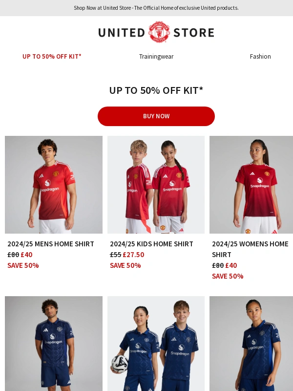 Manutd - Get Final Ready | Up to 50% Off Kit* ?⚪⚫