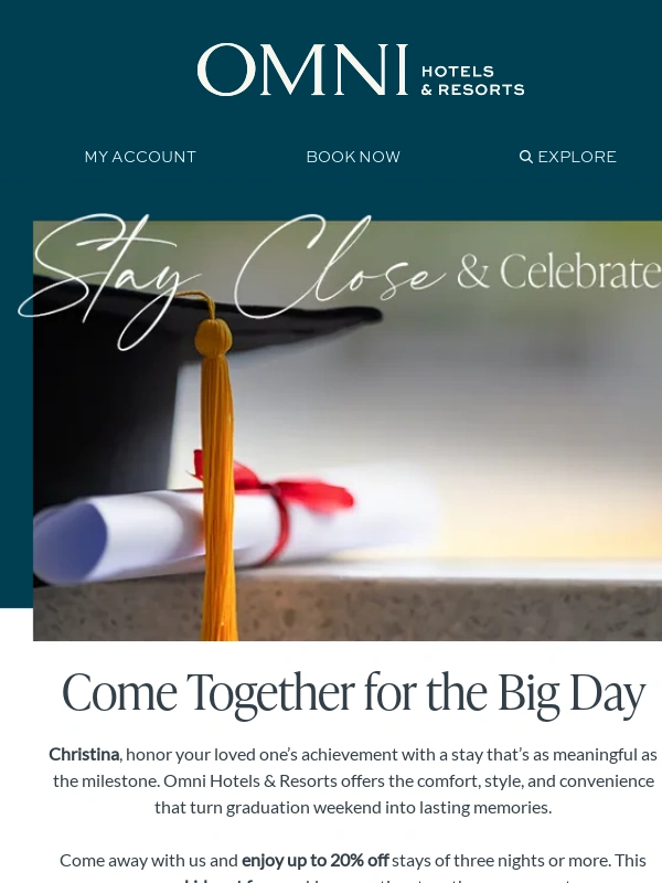Omni Hotels - ?Celebrate Graduation with up to ??% ??? your stay