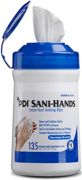 PDI Sani-Hands ALC Hand Sanitizing Wipes Individual Packet