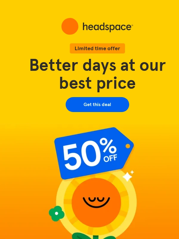 Headspace - Our best deal of the year
