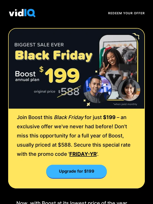 vidIQ - ? A Year of Boost for $199
