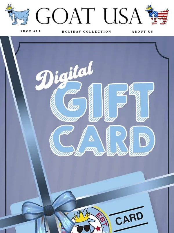 GOAT USA - Need a Last-Minute Gift?