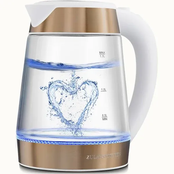 Zulay Kitchen Fast-Boiling Electric Kettle 1.7l Hot Water Kettle 1500w With Auto Shut-Off