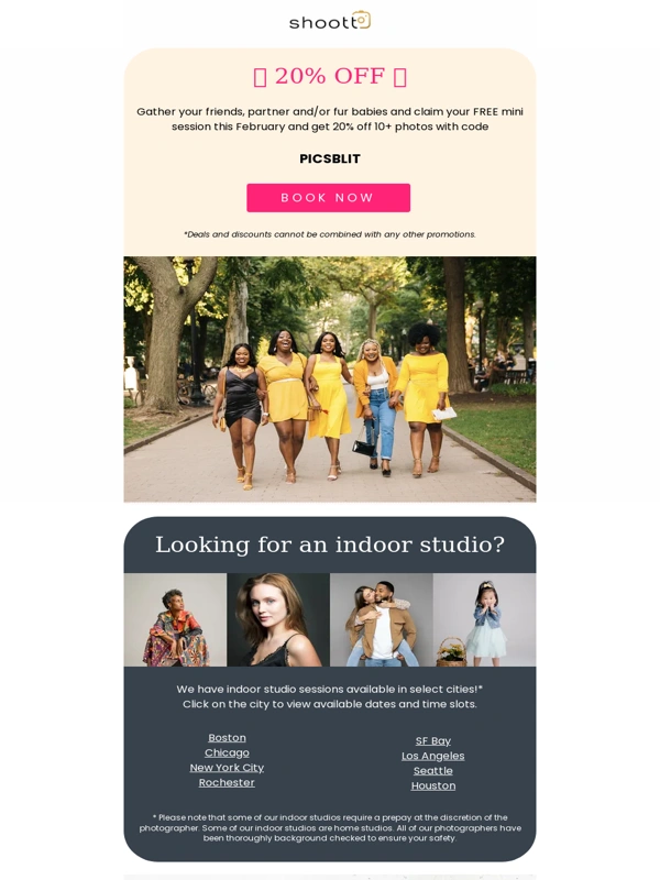 Shoott - CLAIM your FREE photoshoot today! ✨