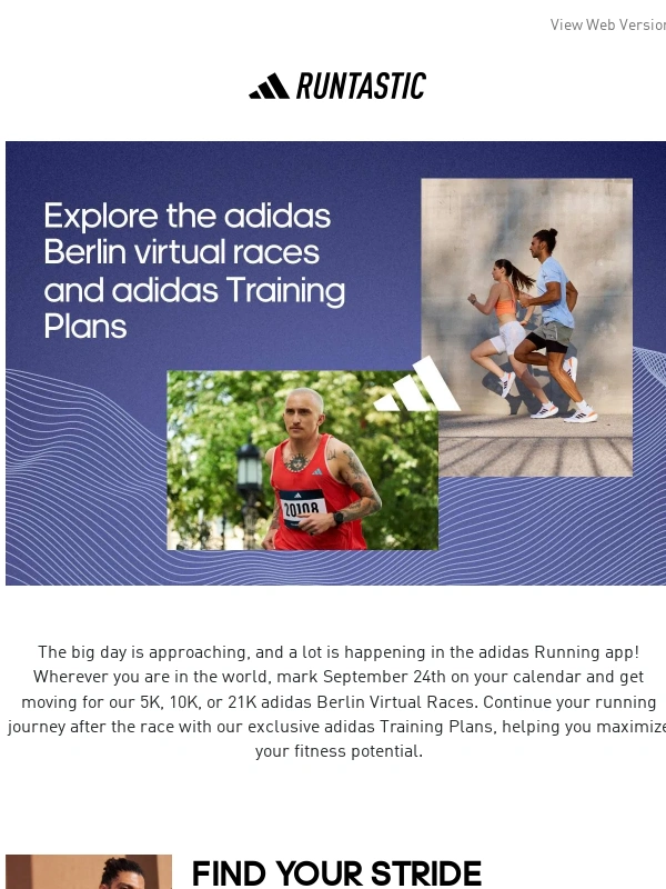 runtastic - Gear up for the adidas Berlin Virtual Races & adidas Training Plans! ?‍♀️⚡️