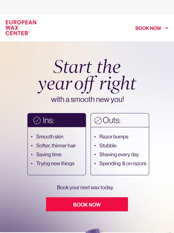European Wax Center - 2025: What's In,What's Out