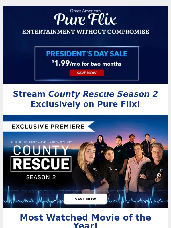 Pure Flix - Stream County Rescue Season 2 Exclusively on Pure Flix!
