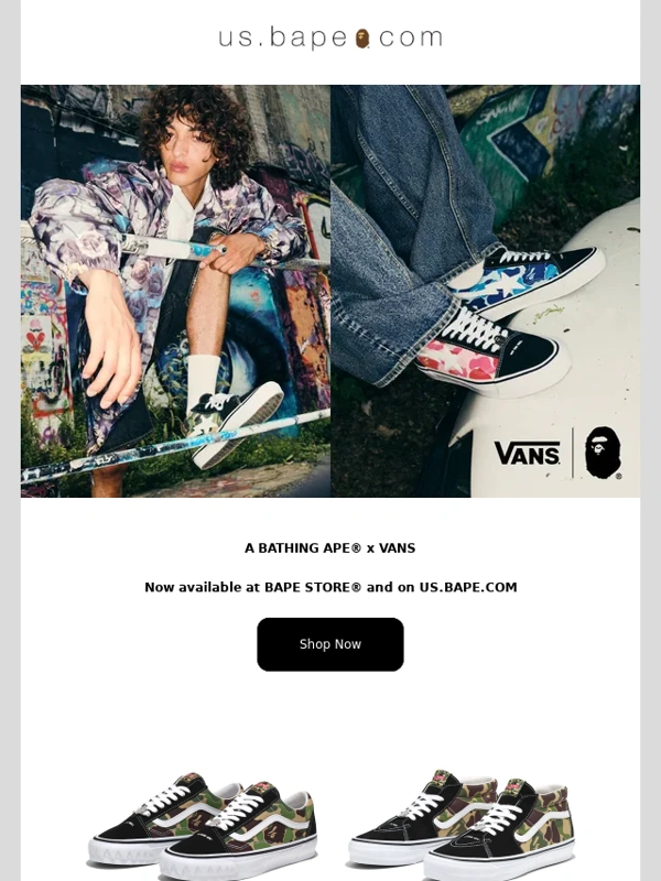 Bape - A BATHING APE® x VANS