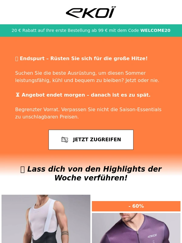 EKOI - LETZTE CHANCE: 60 % RABATT auf unsere EKOÏ-Sommer-Essentials!