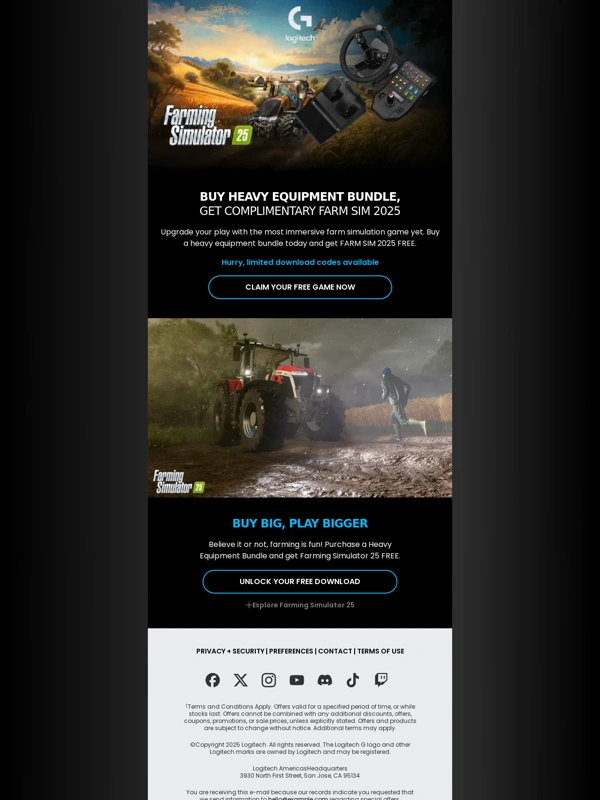 Logitech G - Don’t Miss Out: Complimentary Game Download