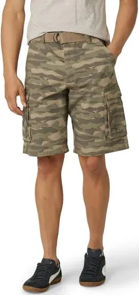 Lee Men's Belted Cargo Shorts