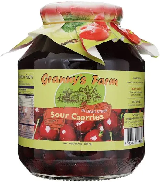 3Lines Compote Light Syrup with Pits Sour Cherry