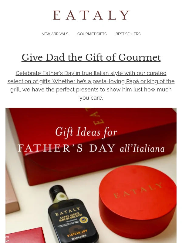Eataly - Give Dad the Gift of Gourmet