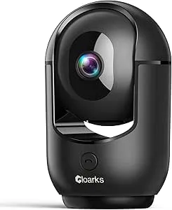2K Pan/Tilt Security Camera, WiFi Indoor Cameras for Home Security with AI Motion Detection, Baby/Pet Camera with Phone App, 2-Way Audio, 24/7, Siren, TF/Cloud Storage – Black