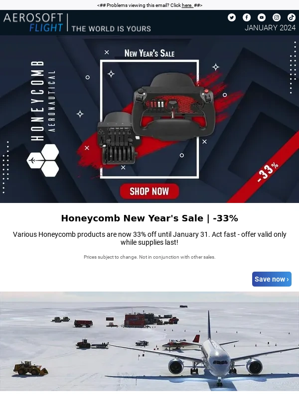 Aerosoft - 33% OFF Honeycomb & Aerosoft Antarctica Vol. 2 out now