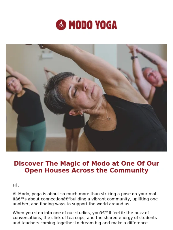 Modo Yoga - ? You're invited—come experience the Modo magic!
