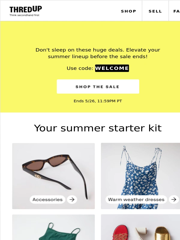 thredUP - Don't miss out on 50% off + free shipping ?