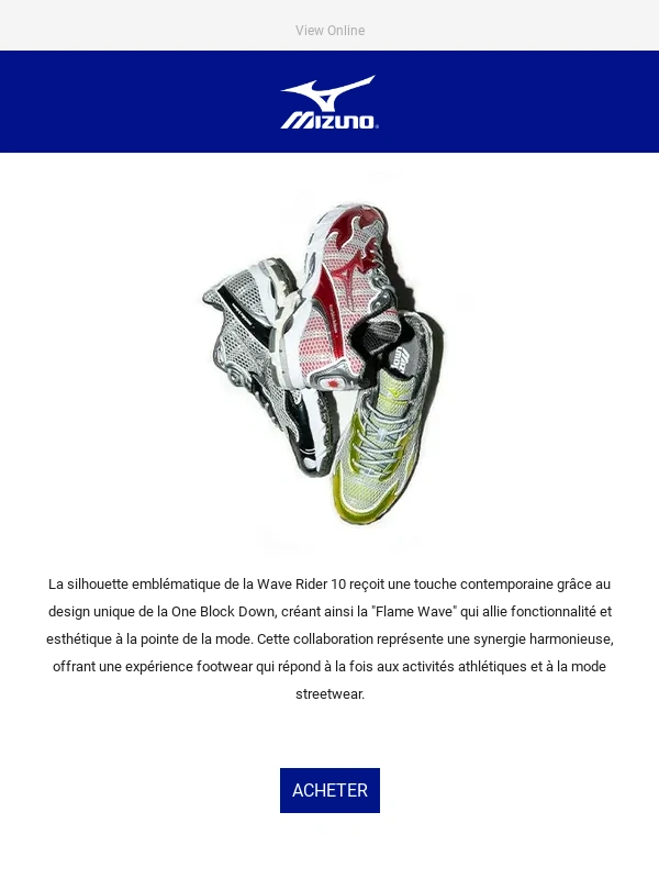 Mizuno - HOT! Dépêchez-vous avant épuisement des stocks