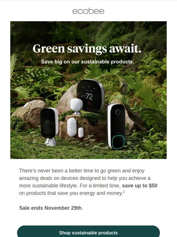 Ecobee - Save big during our Green Friday Sale. ??