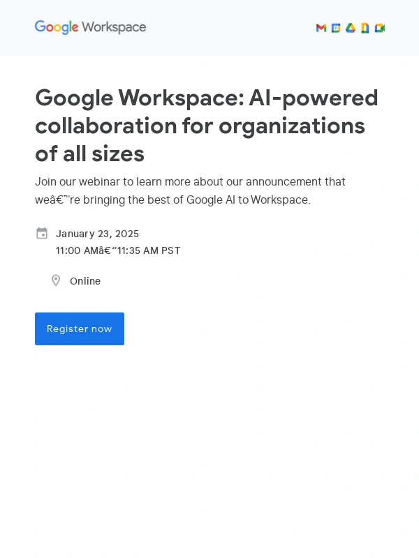 Google Workspace - Learn how Google Workspace and AI can transform work