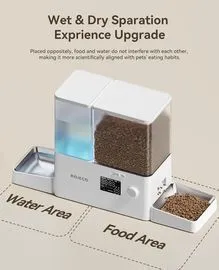 Rojeco 8.5L Pet Automatic Cat Feeder and Water Dispenser
