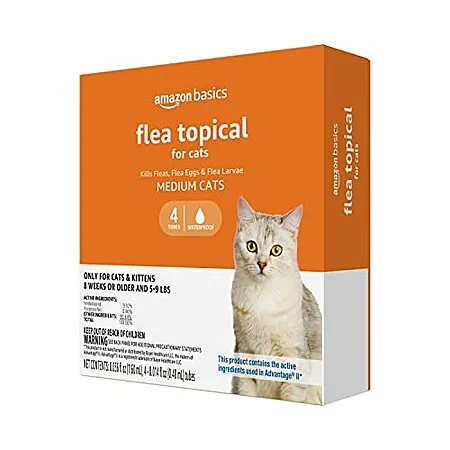 Amazon Basics Topical Flea Treatment for Medium Cats