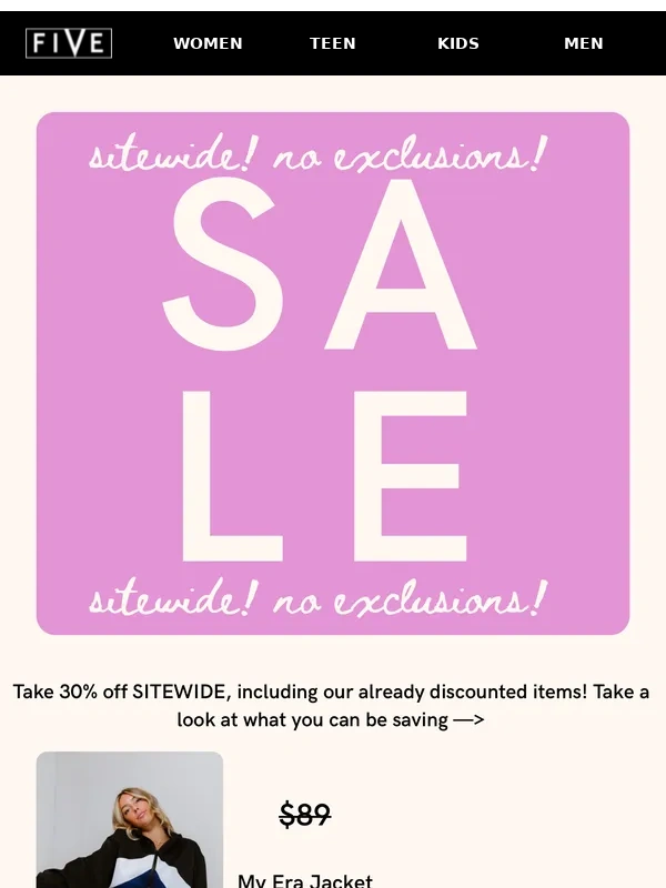 Five Dancewear - SALE ON SALE! 30% off already discounted items ?