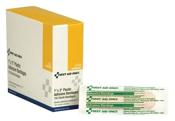 First Aid Only Plastic Adhesive Bandages