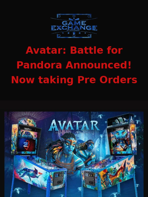 Game Exchange - Jersey Jack Pinball Announces Avatar: The Battle for Pandora