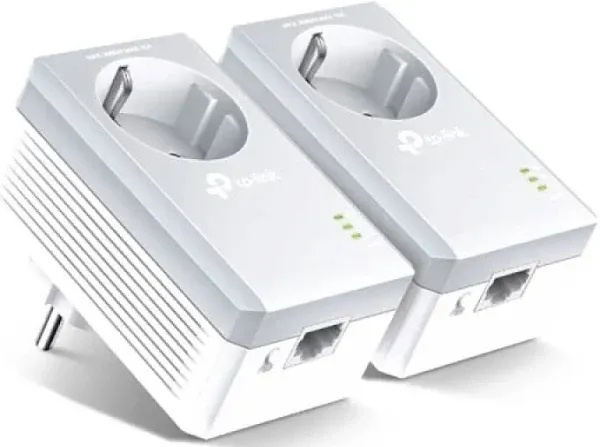 TP-Link TL-PA4010PKIT Passthrough Powerline 600 Starter Kit