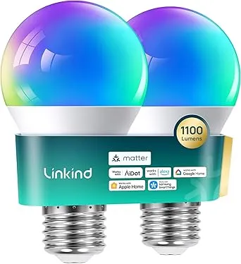 Philips 1,100-lumen Hue RGB bulbs cost up to $50 each, but you can bag two of these Matter units for $9 a pop
