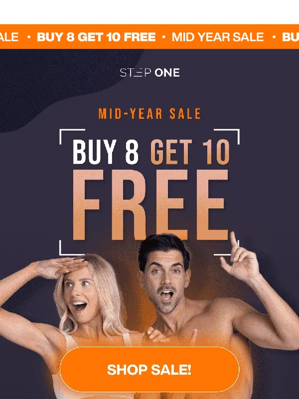 Step One - ⚠️ SALE - Get 10 FREE PAIRS!!