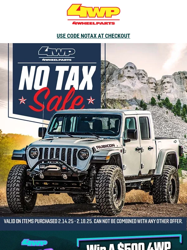 4 Wheel Parts - ⚡️ YOUR SALES TAX = $0