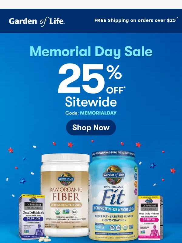 Garden of Life - Hurry! 25% Off Awaits You! ?
