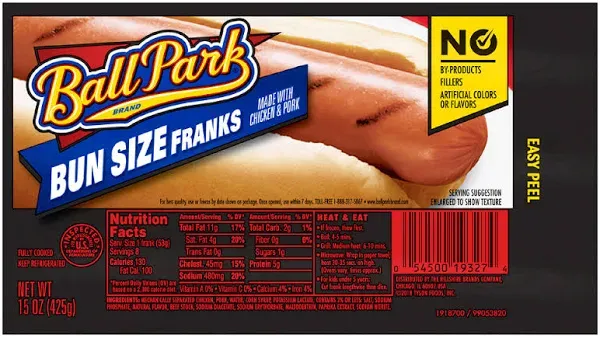 Ball Park Chicken & Pork Franks 30 oz
