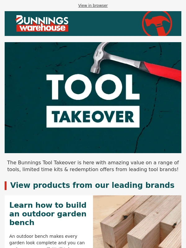 Bunnings - Bunnings Tool Takeover is on now!