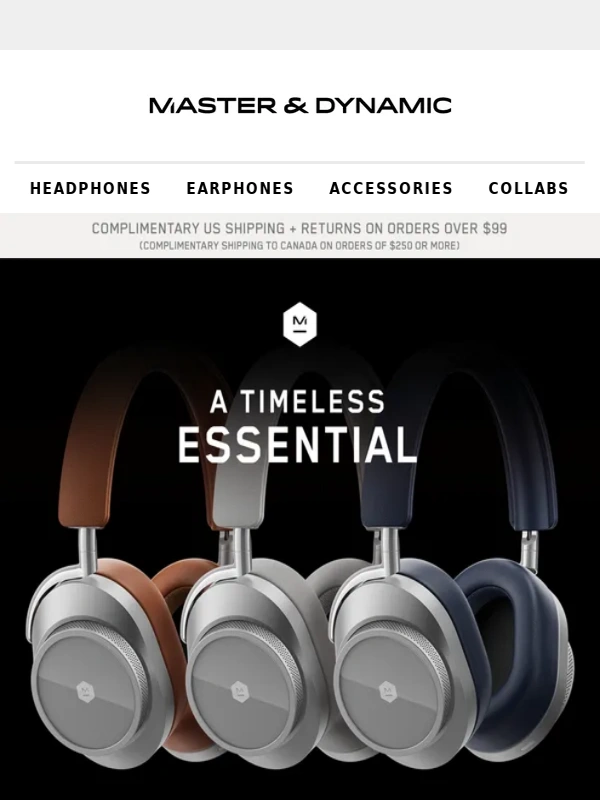 Master & Dynamic - Back In Stock: MW75 Wireless
