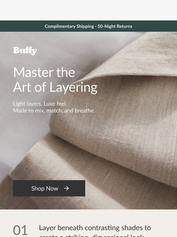 Buffy - Layering for maximum comfort
