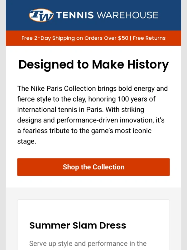 Tennis Warehouse - NEW Nike Paris Collection