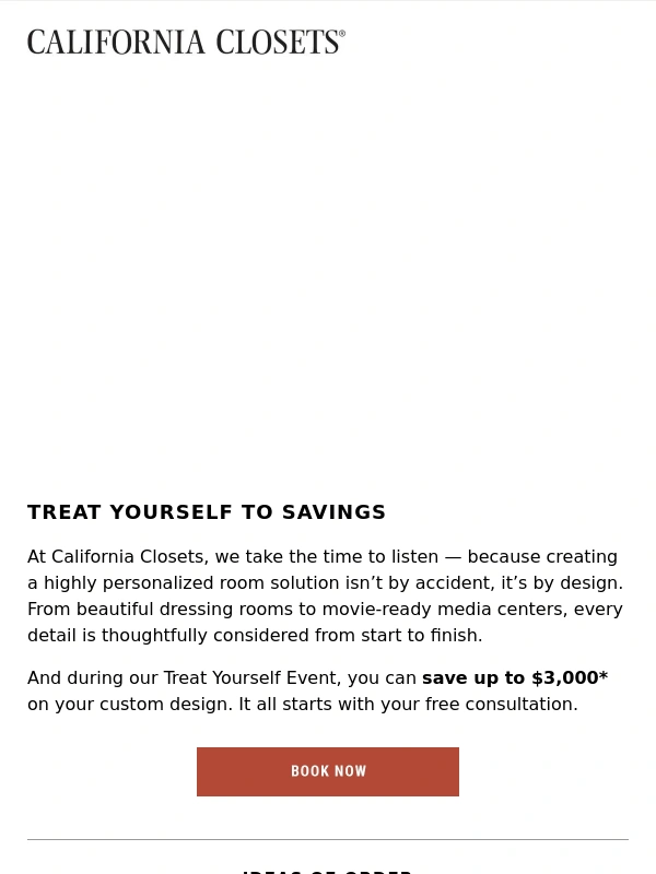 California Closets - Save up to $3,000