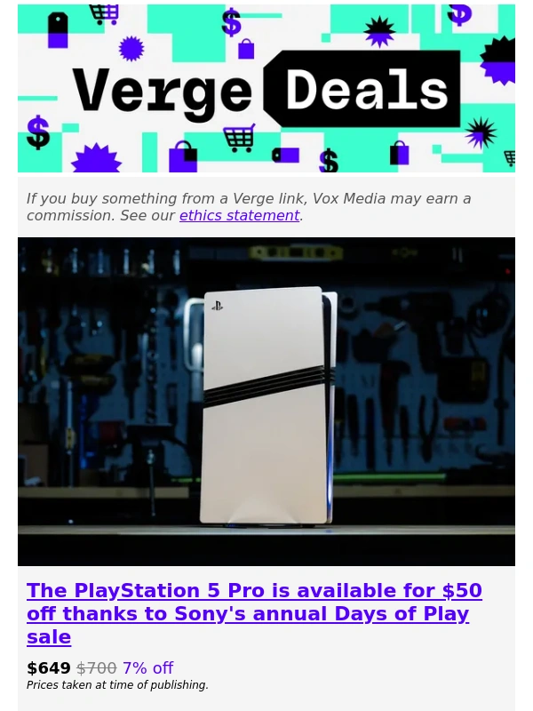 The Verge - The PlayStation 5 Pro just received its first discount