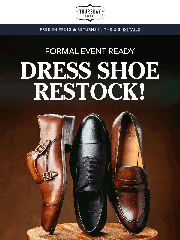Thursday Boot - Dress Shoes Are Back!