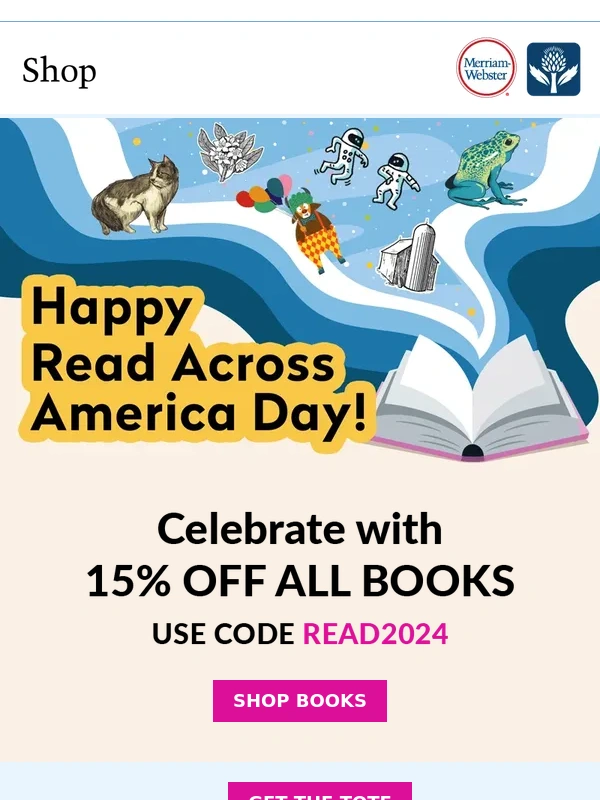 Merriam Webster - It's Read Across America Day!