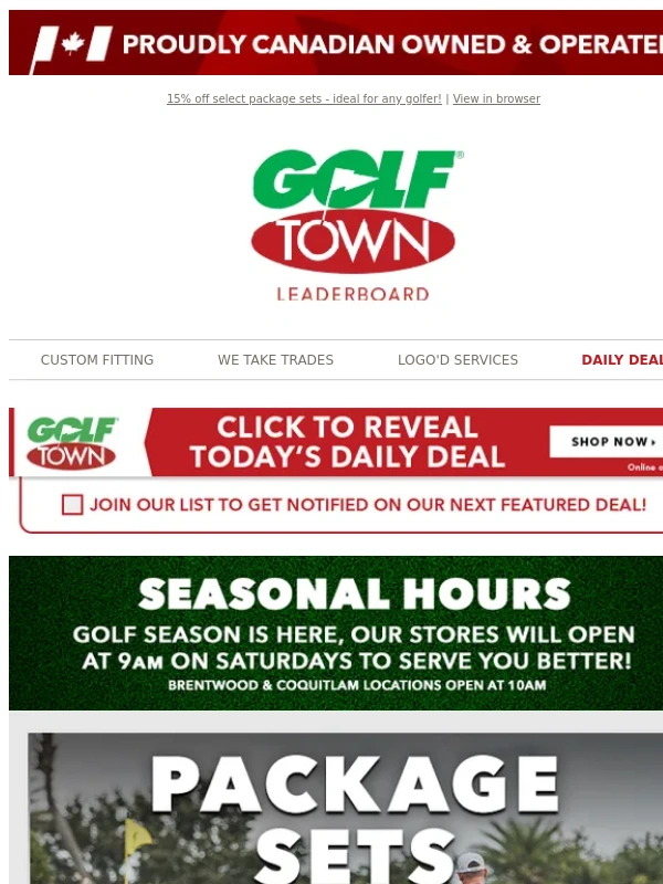 Golf Town - From Tee to Green: Your Perfect Golf Set Awaits