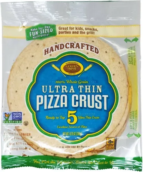 Golden Home 100% Whole Grain Ultra Thin Pizza Crust