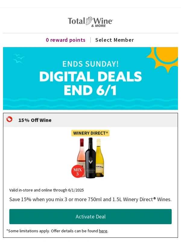Total Wine & More - Ends 6/1: Use These Deals Before They're Gone